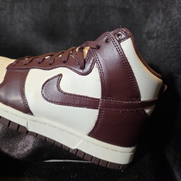 Nike Dunk High Maroon Womens Size 7 - Picture 3 of 8